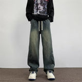 Unisex Jeans Star Embroidered Jeans Vintage Wide Leg Pants