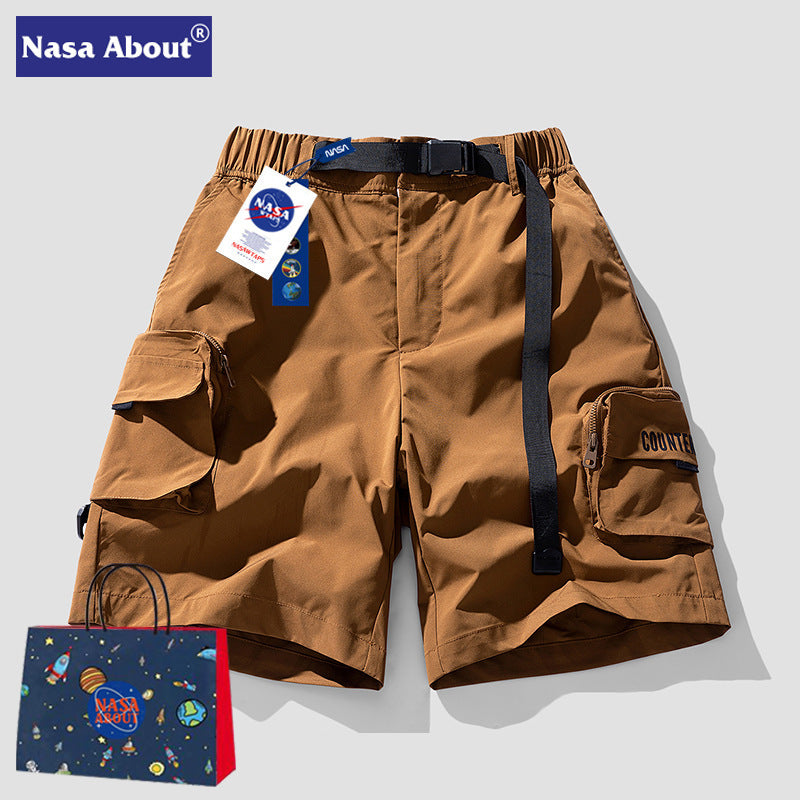 Nasa Shorts Shorts for Men Summer Sports Bermuda Shorts