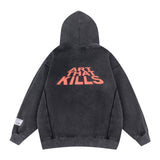 Gallery Dept Hoodie Loose Casual Distressed Hoodie