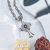 Chrome Heart Necklace Cross Vintage Pendant
