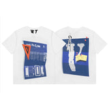 Vlone T Shirt Spring and Summer Pattern Big V Letter