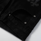 CHH Chrome Hearts Jeans Unisex Casual Loose Jeans