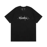 Vlone T Shirt Spring/Summer Letter Pattern