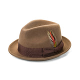 Walter White Hats Autumn and Winter Jazz Top Hat Plain Feather Big Brim Top Hat Banquet Party