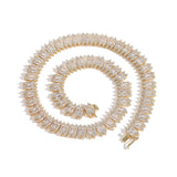 Zircon necklace zircon tennis chain