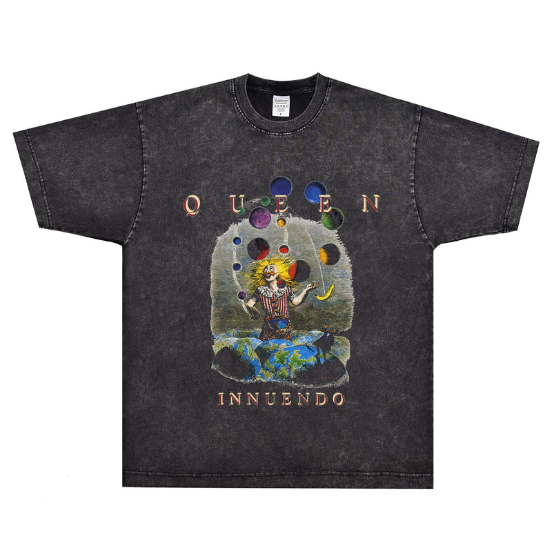 Rock Star T Shirt Queen Innuendo T-shirt Queen Band Rock Loose Short Sleeve