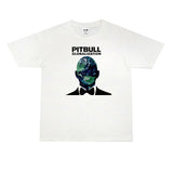 Rock Star T Shirt Rapper Bulldog Pitbull Pip Paul T-shirt Short Sleeve Men and Women Loose