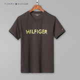 Tommy T Shirts Printed T-shirt Tommy Men's Short Sleeve Cotton round Neck Slim Fit