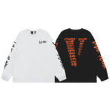 Vlone Sweatshirts Autumn/Winter Letter Pattern Crew Neck