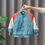 Boy Jacket Boy's Autumn Coat Kids' Jacket Spring and Autumn Western Style Baseball Uniform