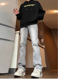 Unisex Jeans Straight Jeans Loose
