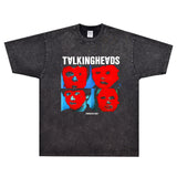 Rock Star T Shirt Talking Heads Remain in Light Rock Band T-shirt Loose Retro Short Sleeve