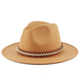 Walter White Fedora Men's and Women's Autumn and Winter Felt Hat Fur Felt Hat British Fashion Casual