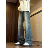 Unisex Jeans Straight leg pants vibe washed