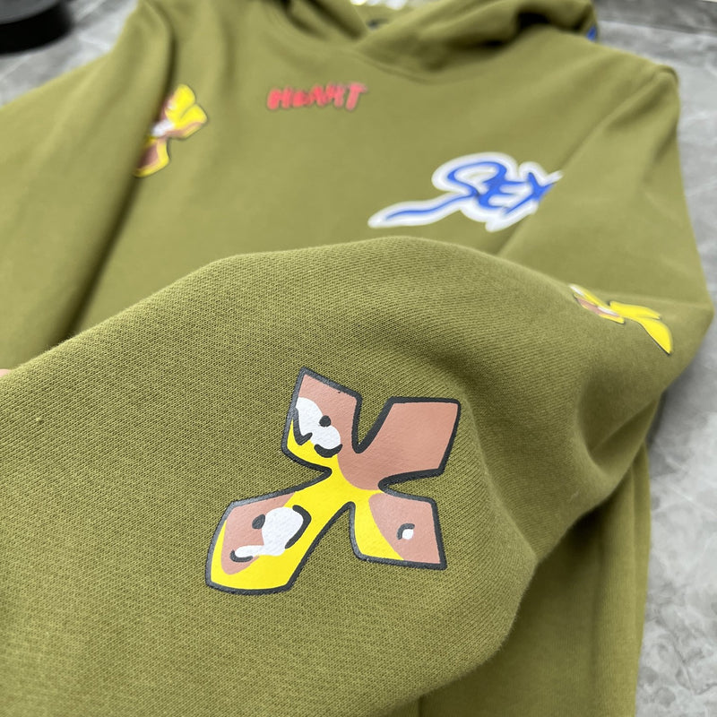 CHH Chrome Heart Hoodie Croix Cross Hooded Sweater Loose Zip Cap