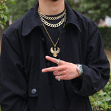 Jewelry 'Guardian Eagle 'Diamond Necklace Animal rapper