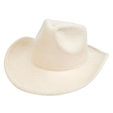 Walter White Fedora Solid Color Curling Woolen Hat Retro Fedora Hat Casual