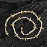 Zircon necklace tennis chain