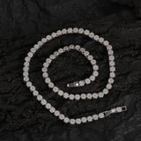 Zircon necklace round