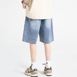 Nasa Shorts Denim Shorts Men's Summer Loose Fashion Brand Casual