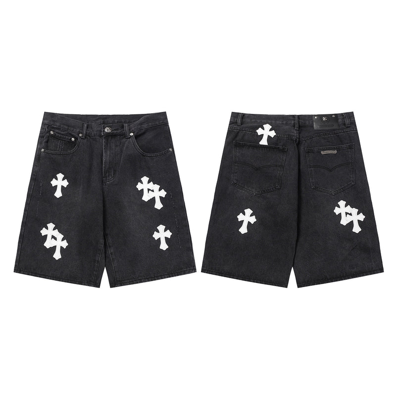 CHH Chrome Hearts Jeans Unisex Casual Loose Jeans