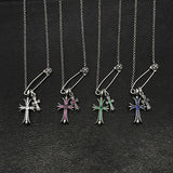 Chrome Heart Necklace Collarbone Chain