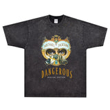 Rock Star T Shirt Michael Jackson Dangerous T-shirt Rock American Style Loose Printed Vintage Short Sleeve