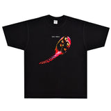 Rock Star T Shirt Deep Purple Fireball T-shirt American Style Loose Vintage Short Sleeve