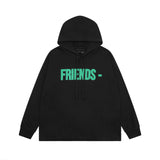 Vlone Hoodie autumn and winter green big V letter hooded sweater