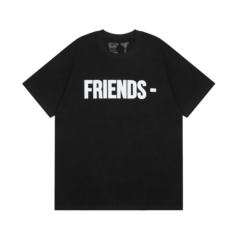 Vlone T Shirt Spring Summer Reflective Letter Crew Neck