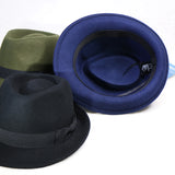 Walter White Fedora Wool Felt Top Hat Men's Fedora Hat Autumn Winter Retro British Hat