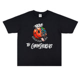 Rock Star T Shirt the Band Printed T-shirt Loose Men's and Women's Cotton Short Sleeve