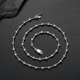 Zircon necklace strip spacer necklace