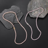 Zircon necklace pink and white zirconium inlaid tennis necklace