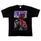 Hip Hop Rapper T Shirt Loose Short Sleeve T-shirt for Men