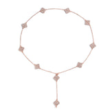 Zircon necklace adjustable cross necklace