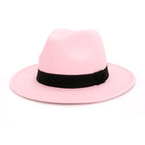 Walter White Fedora Fedora Hat Autumn and Winter Broad-Brimmed Hat Fashion Woolen Hat Men's and Women's Cashmere Felt Cap