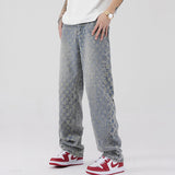 Unisex Jeans hiphop ins design sense jeans loose