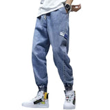 Unisex Jeans Versatile Trendy Loose Tie Jeans