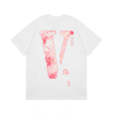 Vlone T Shirt Spring Summer Flower Crew Neck