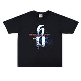 Rock Star T Shirt Break of Sanity Band Printed T-shirt Short Sleeve Cotton Loose