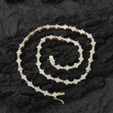 Zircon necklace zircon tennis single row chain