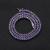 Zircon necklace tennis chain