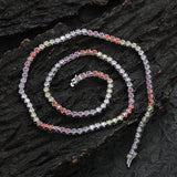 Zircon necklace half pack colorful tennis chain