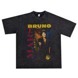 Rock Star T Shirt Personalized Trendy Washed Distressed T-shirt