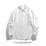 Men Long-Sleeved Shirt Spring Long Sleeve Shirt Men's Loose All-Matching Casual Shirt Coat