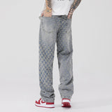 Unisex Jeans hiphop ins design sense jeans loose