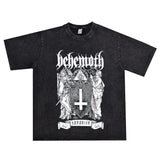 Rock Star T Shirt Behemoth Dark Metal Behemoth Rock Band Printed T-shirt Men and Women