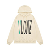 Vlone Hoodie autumn and winter scenery big V letter
