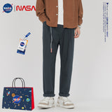 Nasa Sweatpants Spring and Autumn Fashion Brand Straight Pants Men's Casual